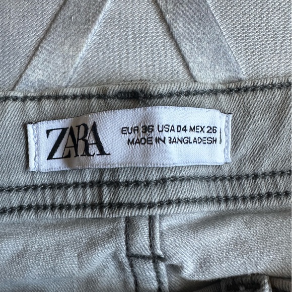 ❌SOLD❌ Zara jeans size usa 04 Méx 26 grey - Picture 4 of 5